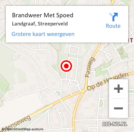 Locatie op kaart van de 112 melding: Brandweer Met Spoed Naar Landgraaf, Streeperveld op 6 februari 2019 20:47