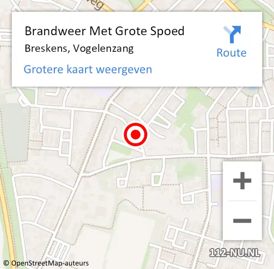 Locatie op kaart van de 112 melding: Brandweer Met Grote Spoed Naar Breskens, Vogelenzang op 8 februari 2019 07:22