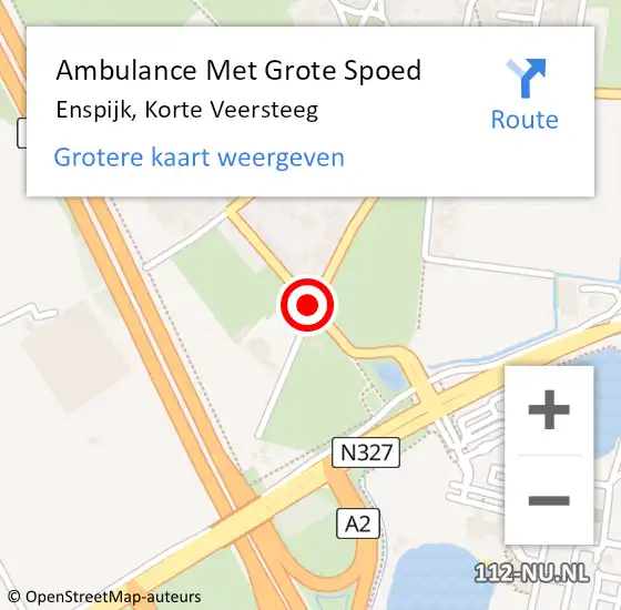 Locatie op kaart van de 112 melding: Ambulance Met Grote Spoed Naar Enspijk, Haarstraat op 11 februari 2019 16:29