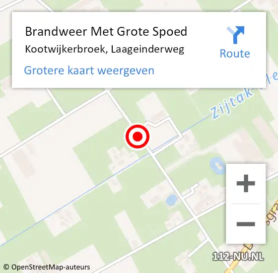 Locatie op kaart van de 112 melding: Brandweer Met Grote Spoed Naar Kootwijkerbroek, Laageinderweg op 16 februari 2019 13:38