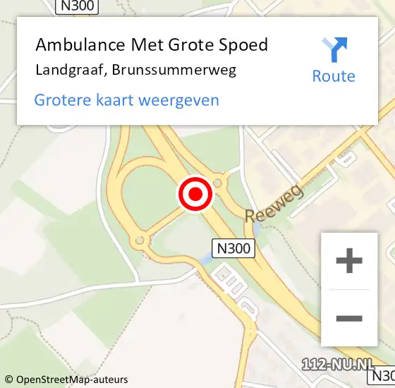 Locatie op kaart van de 112 melding: Ambulance Met Grote Spoed Naar Landgraaf, Brunssummerweg op 17 februari 2019 11:32