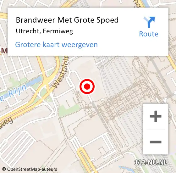 Locatie op kaart van de 112 melding: Brandweer Met Grote Spoed Naar Utrecht, Texel op 26 februari 2019 15:38