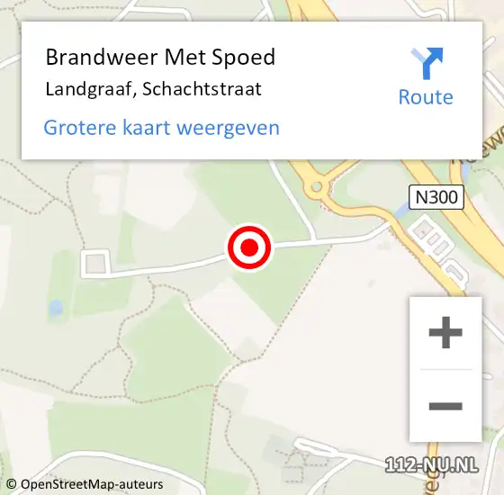 Locatie op kaart van de 112 melding: Brandweer Met Spoed Naar Landgraaf, Schachtstraat op 27 februari 2019 07:39