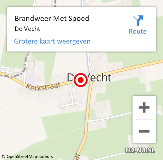 Locatie op kaart van de 112 melding: Brandweer Met Spoed Naar De Vecht op 28 februari 2019 16:15