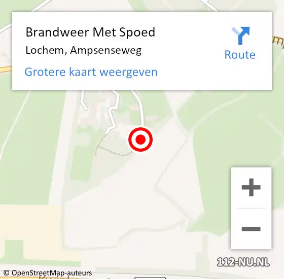 Locatie op kaart van de 112 melding: Brandweer Met Spoed Naar Lochem, Ampsenseweg op 7 maart 2019 23:05