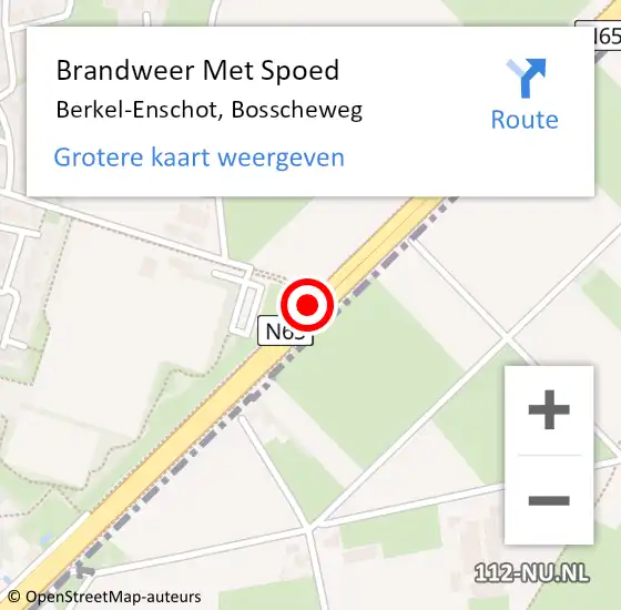 Locatie op kaart van de 112 melding: Brandweer Met Spoed Naar Berkel-Enschot, Bosscheweg op 10 maart 2019 15:06