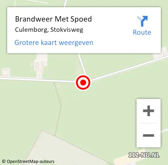 Locatie op kaart van de 112 melding: Brandweer Met Spoed Naar Culemborg, Stokvisweg op 10 maart 2019 15:33