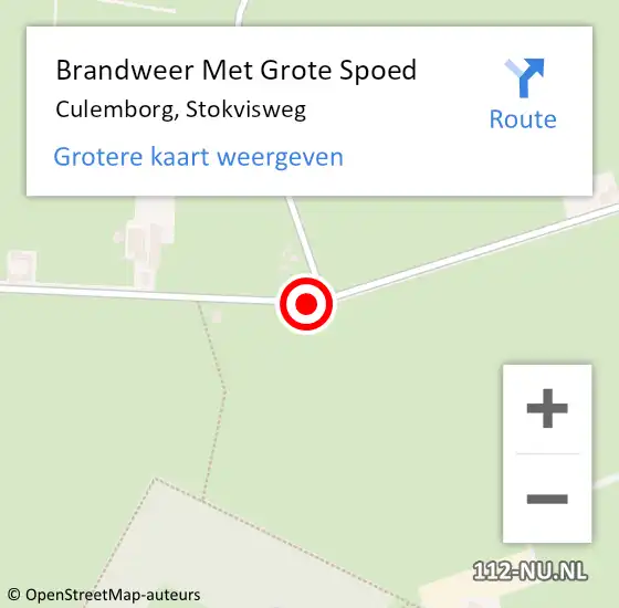 Locatie op kaart van de 112 melding: Brandweer Met Grote Spoed Naar Culemborg, Stokvisweg op 10 maart 2019 15:34