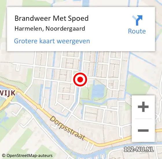 Locatie op kaart van de 112 melding: Brandweer Met Spoed Naar Harmelen, Noordergaard op 13 maart 2019 23:56