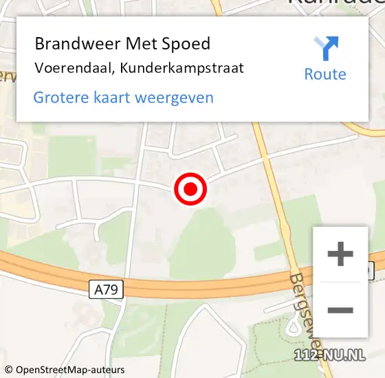 Locatie op kaart van de 112 melding: Brandweer Met Spoed Naar Voerendaal, Kunderkampstraat op 24 maart 2019 17:12