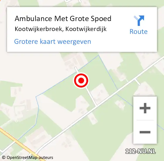 Locatie op kaart van de 112 melding: Ambulance Met Grote Spoed Naar Kootwijkerbroek, Kootwijkerdijk op 24 maart 2019 20:28