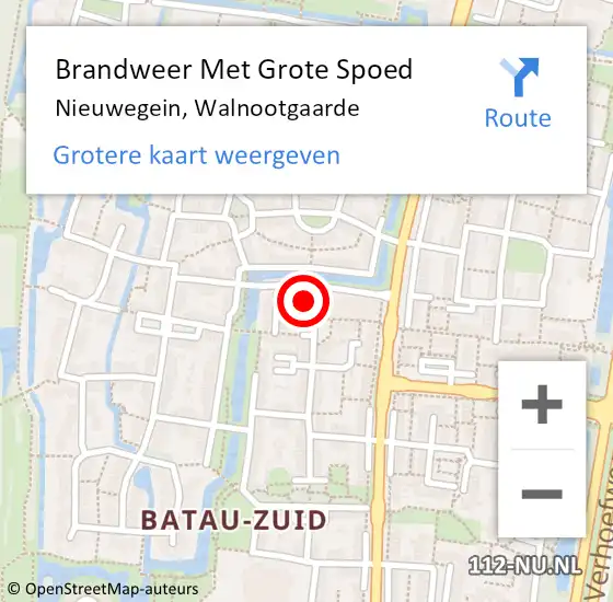 Locatie op kaart van de 112 melding: Brandweer Met Grote Spoed Naar Nieuwegein, Walnootgaarde op 26 maart 2019 15:44