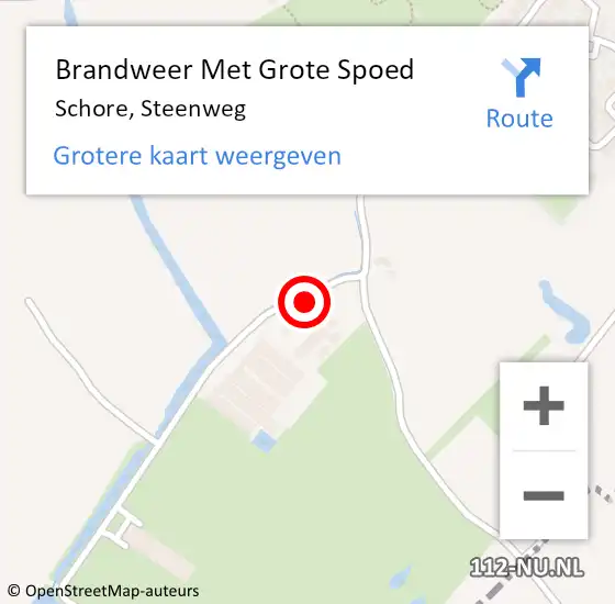 Locatie op kaart van de 112 melding: Brandweer Met Grote Spoed Naar Schore, Steenweg op 28 maart 2019 18:23