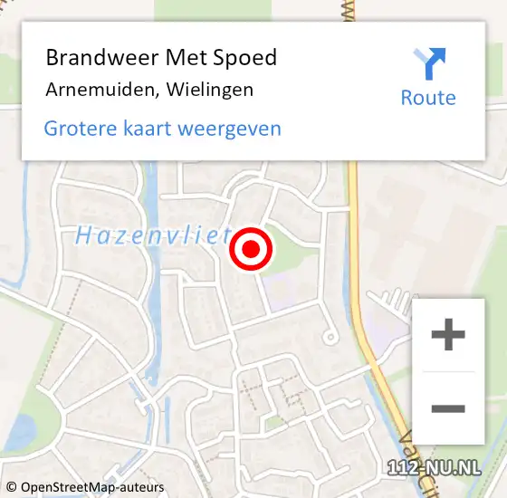 Locatie op kaart van de 112 melding: Brandweer Met Spoed Naar Arnemuiden, Wielingen op 31 maart 2019 05:10