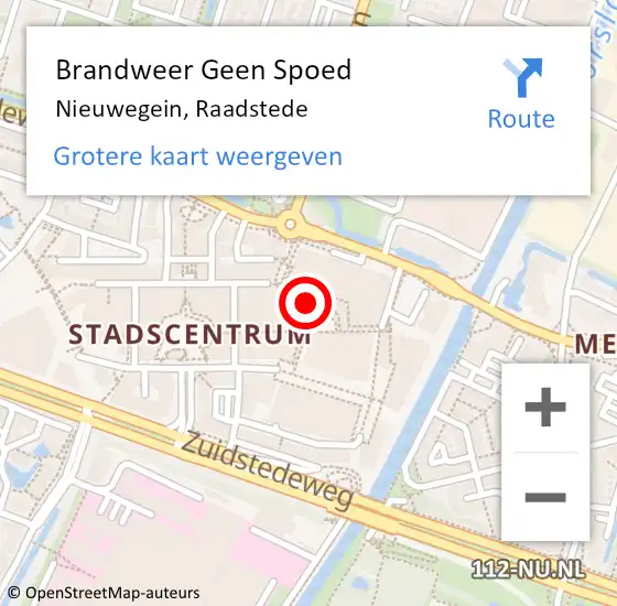 Locatie op kaart van de 112 melding: Brandweer Geen Spoed Naar Nieuwegein, Raadstede op 6 april 2019 12:03