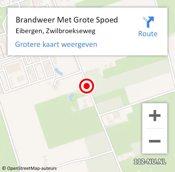 Locatie op kaart van de 112 melding: Brandweer Met Grote Spoed Naar Eibergen, Zwilbroekseweg op 8 april 2019 10:17