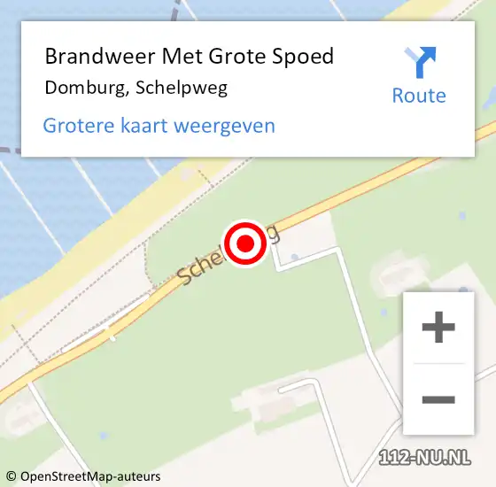 Locatie op kaart van de 112 melding: Brandweer Met Grote Spoed Naar Domburg, Schelpweg op 15 april 2019 08:19