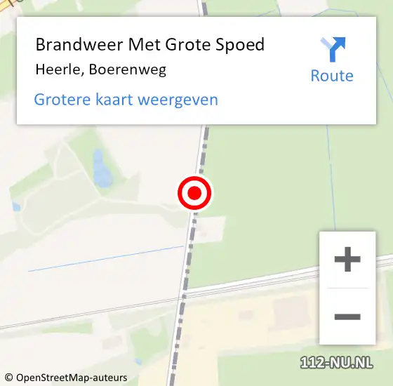 Locatie op kaart van de 112 melding: Brandweer Met Grote Spoed Naar Heerle, Boerenweg op 15 april 2019 16:59