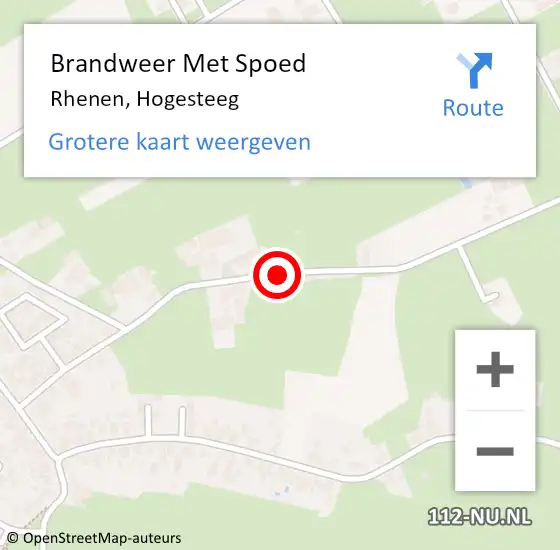 Locatie op kaart van de 112 melding: Brandweer Met Spoed Naar Rhenen, Hogesteeg op 21 april 2019 04:37