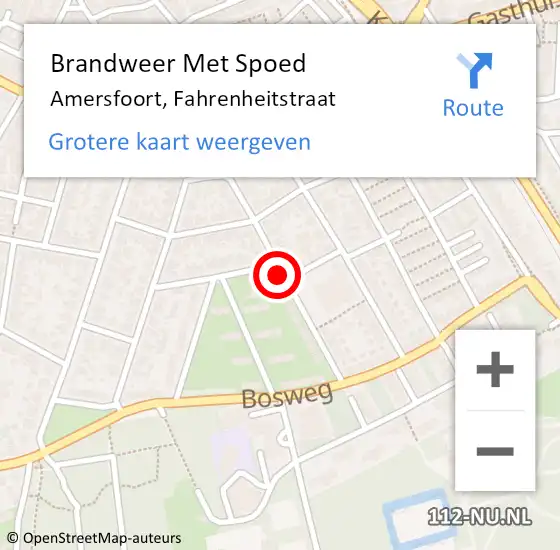 Locatie op kaart van de 112 melding: Brandweer Met Spoed Naar Amersfoort, Fahrenheitstraat op 24 april 2019 14:32