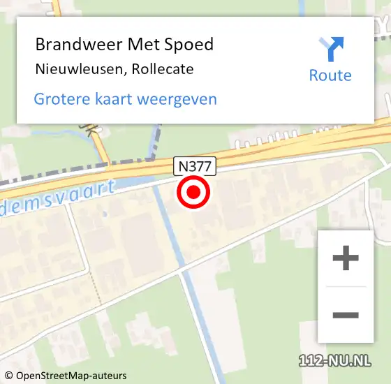 Locatie op kaart van de 112 melding: Brandweer Met Spoed Naar Nieuwleusen, Rollecate op 30 april 2019 14:22