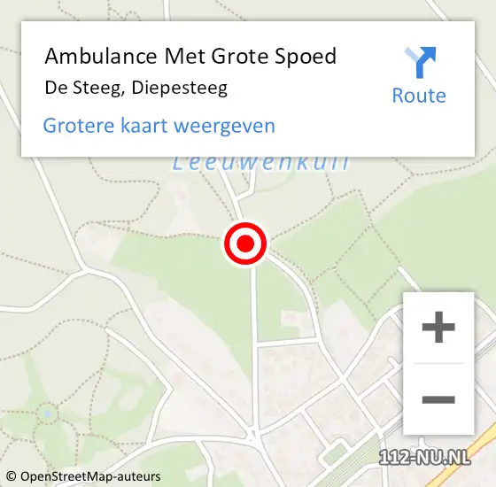 Locatie op kaart van de 112 melding: Ambulance Met Grote Spoed Naar De Steeg, Diepesteeg op 8 mei 2019 18:03