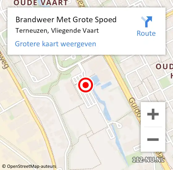 Locatie op kaart van de 112 melding: Brandweer Met Grote Spoed Naar Terneuzen, Vliegende Vaart op 9 mei 2019 10:02