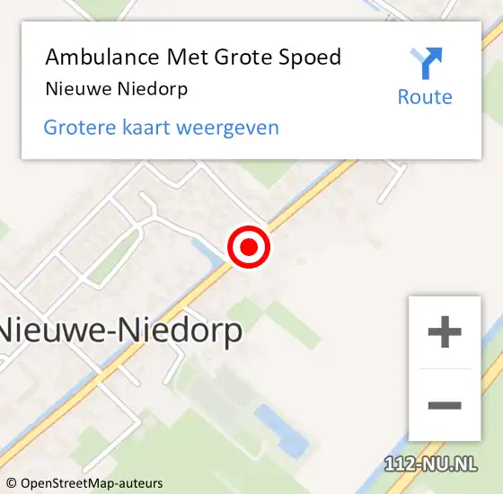 Locatie op kaart van de 112 melding: Ambulance Met Grote Spoed Naar Nieuwe Niedorp op 15 mei 2019 19:26