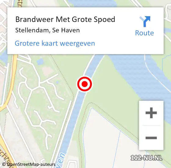 Locatie op kaart van de 112 melding: Brandweer Met Grote Spoed Naar Stellendam, Se Haven op 19 mei 2019 21:40