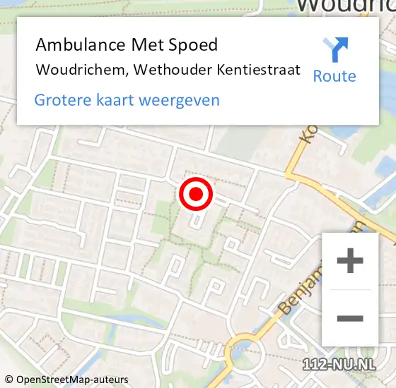 Locatie op kaart van de 112 melding: Ambulance Met Spoed Naar Woudrichem, Wethouder Kentiestraat op 24 mei 2019 18:25