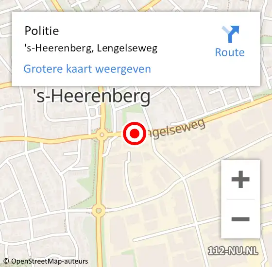 Locatie op kaart van de 112 melding: Politie 's-Heerenberg, Lengelseweg op 25 mei 2019 15:16