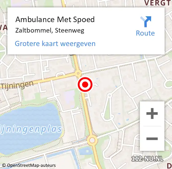 Locatie op kaart van de 112 melding: Ambulance Met Spoed Naar Zaltbommel, Steenweg op 26 mei 2019 18:01