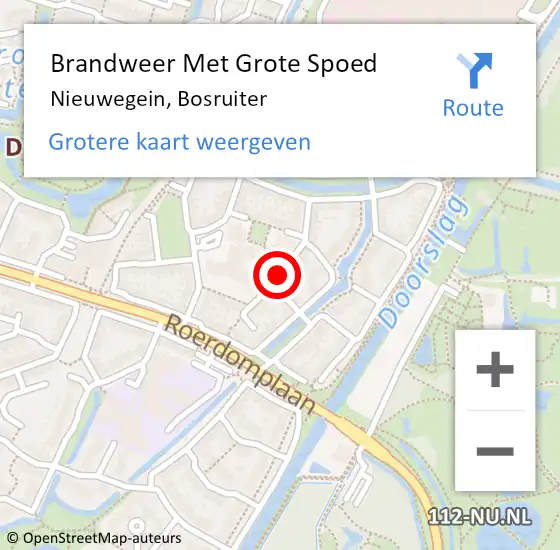 Locatie op kaart van de 112 melding: Brandweer Met Grote Spoed Naar Nieuwegein, Bosruiter op 2 juni 2019 15:19