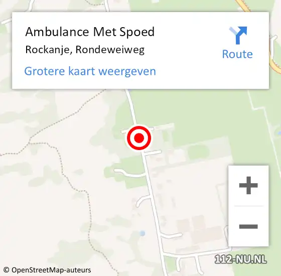 Locatie op kaart van de 112 melding: Ambulance Met Spoed Naar Rockanje, Rondeweiweg op 3 juni 2019 10:22