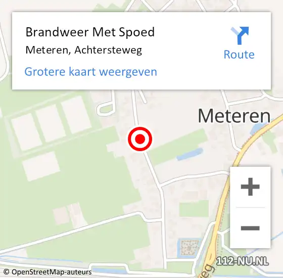 Locatie op kaart van de 112 melding: Brandweer Met Spoed Naar Meteren, Achtersteweg op 3 juni 2019 17:50