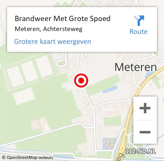 Locatie op kaart van de 112 melding: Brandweer Met Grote Spoed Naar Meteren, Achtersteweg op 3 juni 2019 17:53