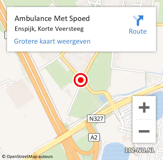 Locatie op kaart van de 112 melding: Ambulance Met Spoed Naar Enspijk, Haarstraat op 3 juni 2019 18:12