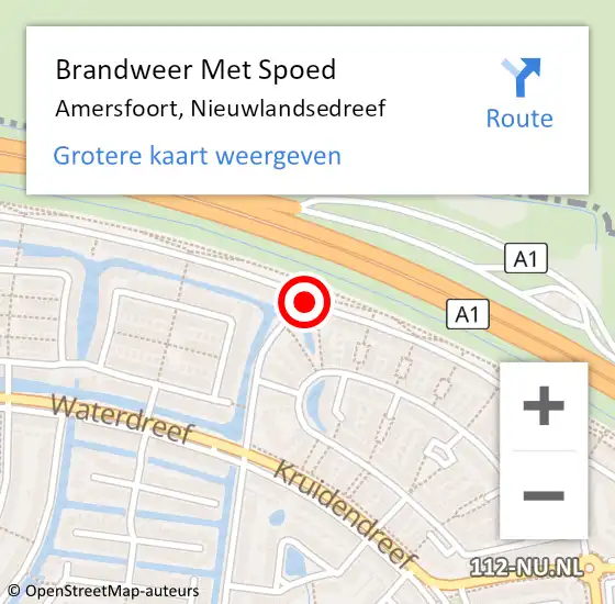 Locatie op kaart van de 112 melding: Brandweer Met Spoed Naar Amersfoort, Nieuwlandsedreef op 3 juni 2019 20:17