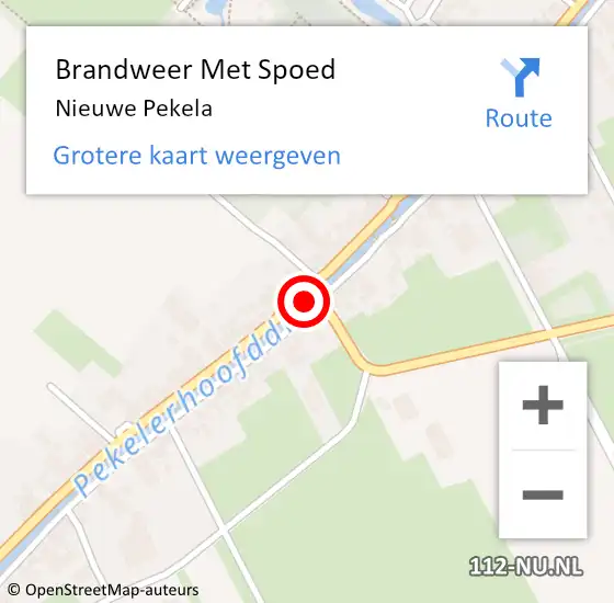 Locatie op kaart van de 112 melding: Brandweer Met Spoed Naar Nieuwe Pekela op 3 juni 2019 23:57