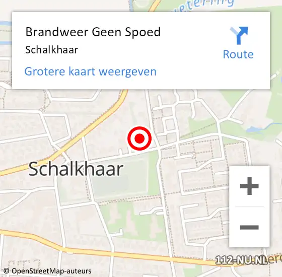 Locatie op kaart van de 112 melding: Brandweer Geen Spoed Naar Schalkhaar op 5 juni 2019 00:46