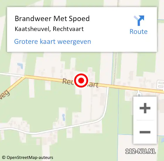 Locatie op kaart van de 112 melding: Brandweer Met Spoed Naar Kaatsheuvel, Rechtvaart op 6 juni 2019 00:29