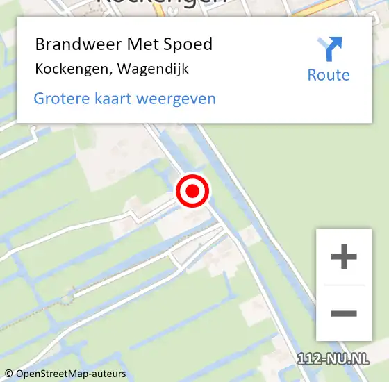 Locatie op kaart van de 112 melding: Brandweer Met Spoed Naar Kockengen, Wagendijk op 6 juni 2019 13:06