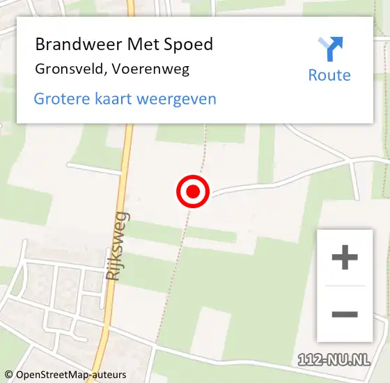 Locatie op kaart van de 112 melding: Brandweer Met Spoed Naar Gronsveld, Voerenweg op 8 juni 2019 03:50