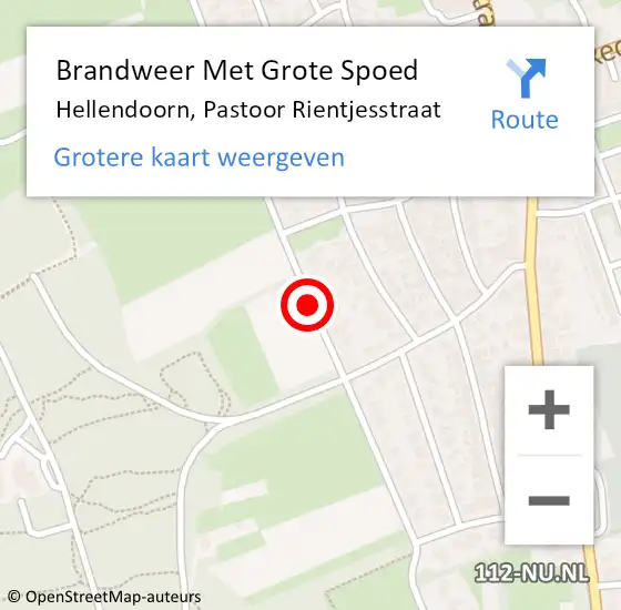 Locatie op kaart van de 112 melding: Brandweer Met Grote Spoed Naar Hellendoorn, Pastoor Rientjesstraat op 9 juni 2019 11:37
