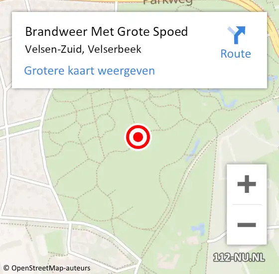 Locatie op kaart van de 112 melding: Brandweer Met Grote Spoed Naar Velsen-Zuid, Velserbeek op 12 juni 2019 13:20