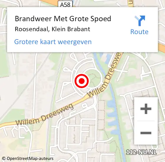 Locatie op kaart van de 112 melding: Brandweer Met Grote Spoed Naar Roosendaal, Klein Brabant op 19 juni 2019 05:12