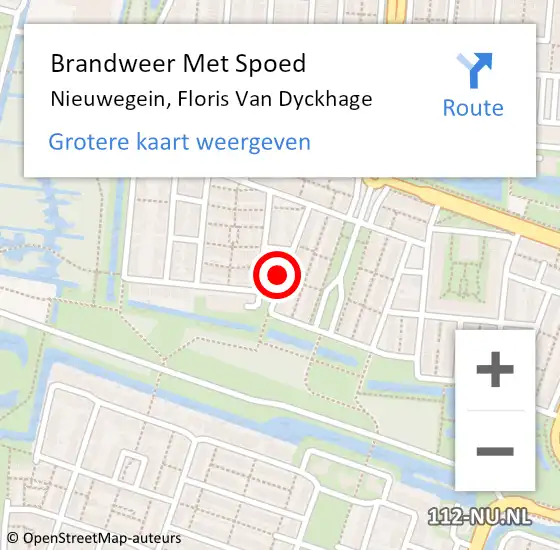 Locatie op kaart van de 112 melding: Brandweer Met Spoed Naar Nieuwegein, Floris Van Dyckhage op 19 juni 2019 16:19