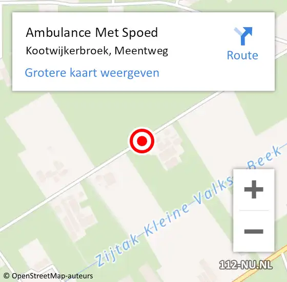 Locatie op kaart van de 112 melding: Ambulance Met Spoed Naar Kootwijkerbroek, Meentweg op 20 juni 2019 21:07