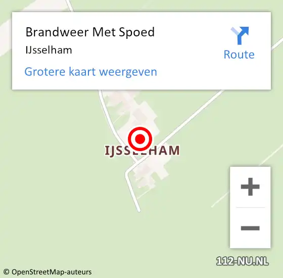 Locatie op kaart van de 112 melding: Brandweer Met Spoed Naar IJsselham op 21 juni 2019 09:34