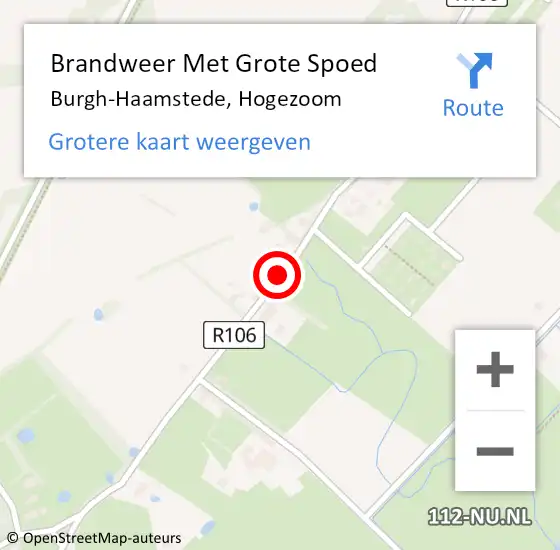 Locatie op kaart van de 112 melding: Brandweer Met Grote Spoed Naar Burgh-Haamstede, Hogezoom op 23 juni 2019 05:55